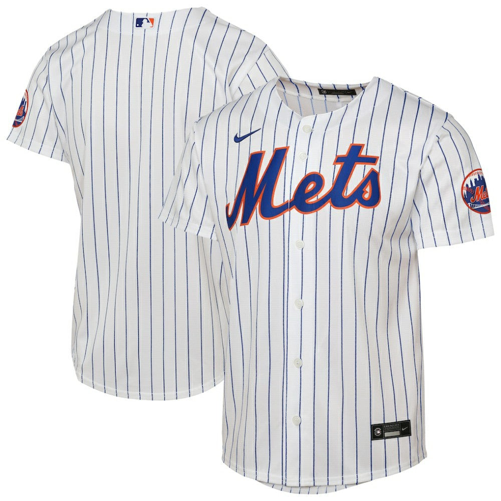 New York Mets Youth Home Stadium Jersey White