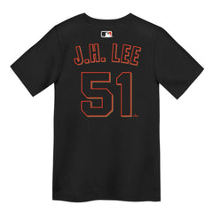 Jung Hoo Lee San Francisco Giants Preschool Name & Number T-Shirt Black