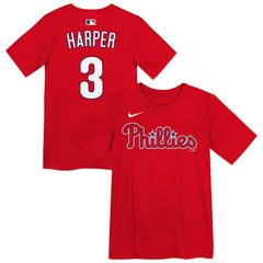 Bryce Harper Philadelphia Phillies Preschool Name & Number T-Shirt Red