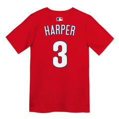 Bryce Harper Philadelphia Phillies Preschool Name & Number T-Shirt Red