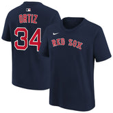 David Ortiz Boston Red Sox Youth Name & Number T-Shirt Navy