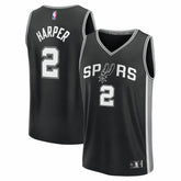 Dylan Harper San Antonio Spurs 2025 NBA Draft First Round Pick Fast Break Replica Jersey - Icon Edition - Black sale
