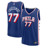 V. J. Edgecombe Philadelphia 76ers Youth 2025 NBA Draft First Round Pick Fast Break Replica Jersey - Icon Edition - Royal sale