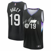Ace Bailey Utah Jazz Youth 2025 NBA Draft First Round Pick Fast Break Replica Jersey - Statement Edition - Black online