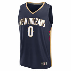 Jeremiah Fears New Orleans Pelicans 2025 NBA Draft First Round Pick Fast Break Replica Jersey - Icon Edition - Navy sale