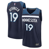Joan Beringer Minnesota Timberwolves 2025 NBA Draft First Round Pick Fast Break Replica Jersey - Icon Edition - Navy online