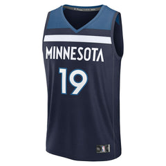 Joan Beringer Minnesota Timberwolves 2025 NBA Draft First Round Pick Fast Break Replica Jersey - Icon Edition - Navy online