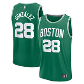 Hugo Gonzalez Boston Celtics 2025 NBA Draft First Round Pick Fast Break Replica Jersey - Icon Edition - Kelly Green outlet