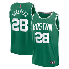 Hugo Gonzalez Boston Celtics 2025 NBA Draft First Round Pick Fast Break Replica Jersey - Icon Edition - Kelly Green outlet