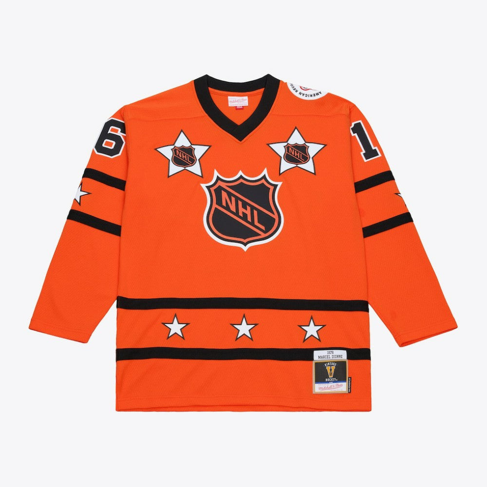 Marcel Dionne Mitchell & Ness 1976 NHL All-Star Game Power Play Jersey - Orange Jerseys