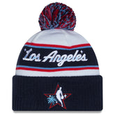 2026 NBA All-Star Game Cuffed Knit Hat with Pom - White/Navy sale