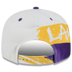 Los Angeles Lakers 2026 NBA All-Star Game Brushstroke 9FIFTY Snapback Hat - White/Purple cheap