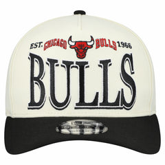 Chicago Bulls Stretched 2-Tone A-Frame 9FIFTY Adjustable Hat - Cream/Black online