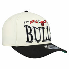 Chicago Bulls Stretched 2-Tone A-Frame 9FIFTY Adjustable Hat - Cream/Black online