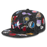 2026 NBA All-Star Game Allover Logos 59FIFTY Fitted Hat - Black on sale