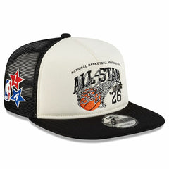 2026 NBA All-Star Game x Alpha Industries 9FIFTY Snapback Trucker Hat - White/Black cheap