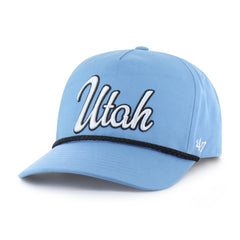 Utah Mammoth '47 Overhand Logo Side Patch Adjustable Hitch Hat - Light Blue Hats