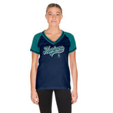Seattle Mariners Women's Gameday V-Neck T-Shirt Navy