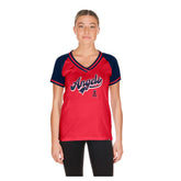 Los Angeles Angels Women's Gameday V-Neck T-Shirt Red