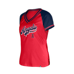 Los Angeles Angels Women's Gameday V-Neck T-Shirt Red