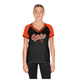 Baltimore Orioles Women's Gameday V-Neck T-Shirt Black
