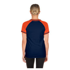 Detroit Tigers Women's Gameday V-Neck T-Shirt Navy