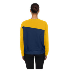 Milwaukee Brewers Women's Gameday Fleece Sweatshirt Navy/Gold