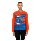 New York Mets Women's Gameday Fleece Sweatshirt Royal/Orange