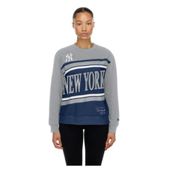 New York Yankees Women's Gameday Fleece Sweatshirt Navy/Gray