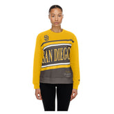 San Diego Padres Women's Gameday Fleece Sweatshirt Brown/Gold
