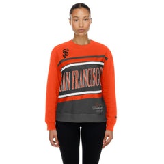San Francisco Giants Women's Gameday Fleece Sweatshirt Gray/Orange
