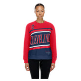 Cleveland Guardians Women's Gameday Fleece Sweatshirt Navy/Red