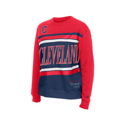 Cleveland Guardians Women's Gameday Fleece Sweatshirt Navy/Red
