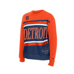 Detroit Tigers Women's Gameday Fleece Sweatshirt Navy/Orange