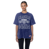 Los Angeles Dodgers Women's Oversized Boyfriend T-Shirt Blue