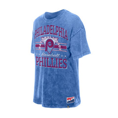 Philadelphia Phillies Women's Oversized Boyfriend T-Shirt Light Blue