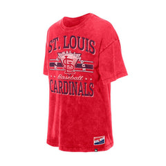 St. Louis Cardinals Women's Oversized Boyfriend T-Shirt Red