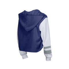 Los Angeles Dodgers Women's Boxy Lace-Up Hoodie Royal