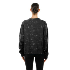 Pittsburgh Pirates Women's Throwback Oversized Boxy Sweatshirt Black