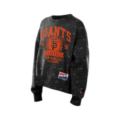 San Francisco Giants Women's Throwback Oversized Boxy Sweatshirt Black