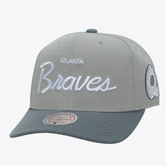 Atlanta Braves Cooperstown Thunderstorm Head Coach Pro-Crown Adjustable Hat Gray
