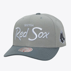 Boston Red Sox Thunderstorm Head Coach Pro-Crown Adjustable Hat Gray