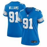 Tyleik Williams Detroit Lions Women's Team Game Jersey - Blue for sale