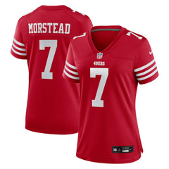 Thomas Morstead San Francisco 49ers Women's Team Game Jersey - Scarlet on sale