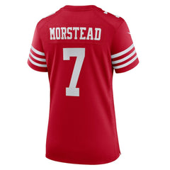 Thomas Morstead San Francisco 49ers Women's Team Game Jersey - Scarlet on sale