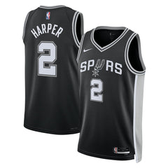 Dylan Harper San Antonio Spurs Unisex 2025 NBA Draft First Round Pick Swingman Jersey - Icon Edition - Black outlet