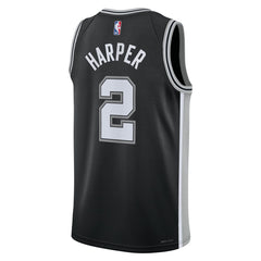 Dylan Harper San Antonio Spurs Unisex 2025 NBA Draft First Round Pick Swingman Jersey - Icon Edition - Black outlet