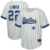 Emmitt Smith Dallas Cowboys Youth Retired Player Name & Number Baseball Jersey - Cream online