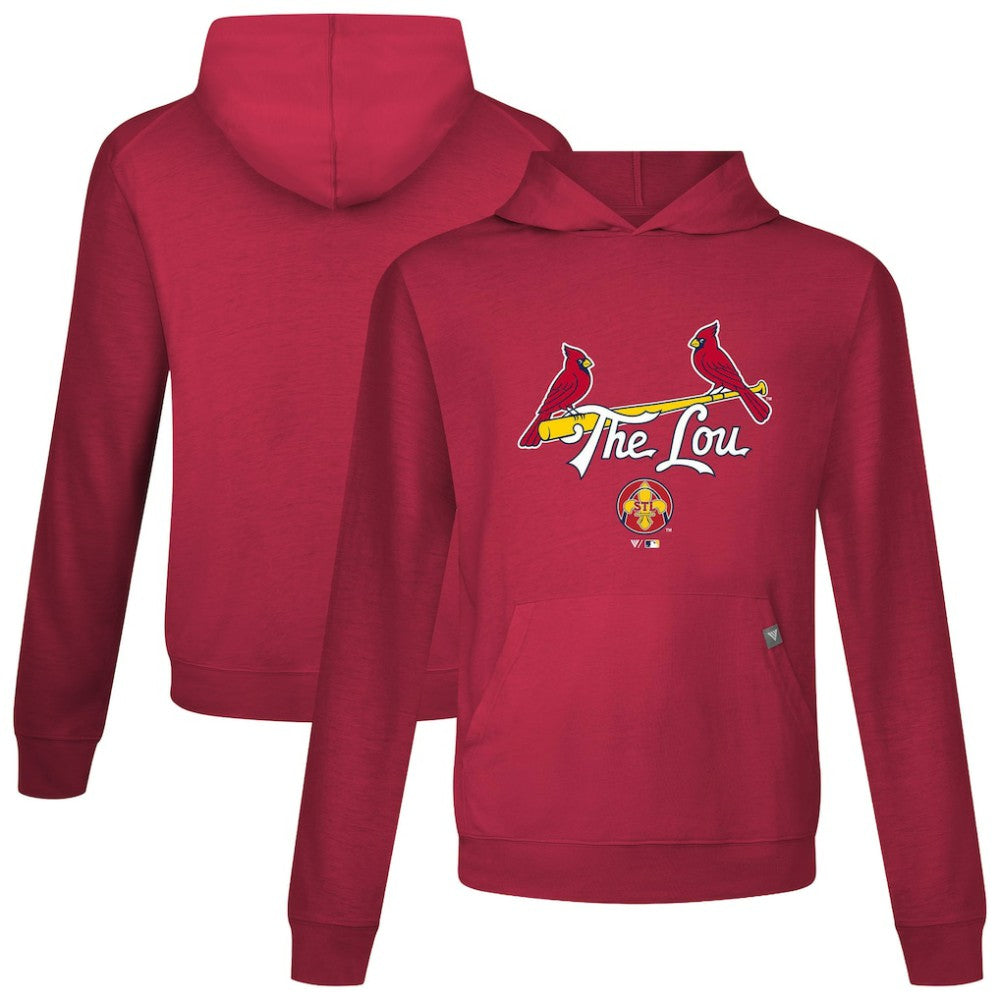 St. Louis Cardinals Levelwear City Connect Relay Back Splash Pullover Hoodie Red