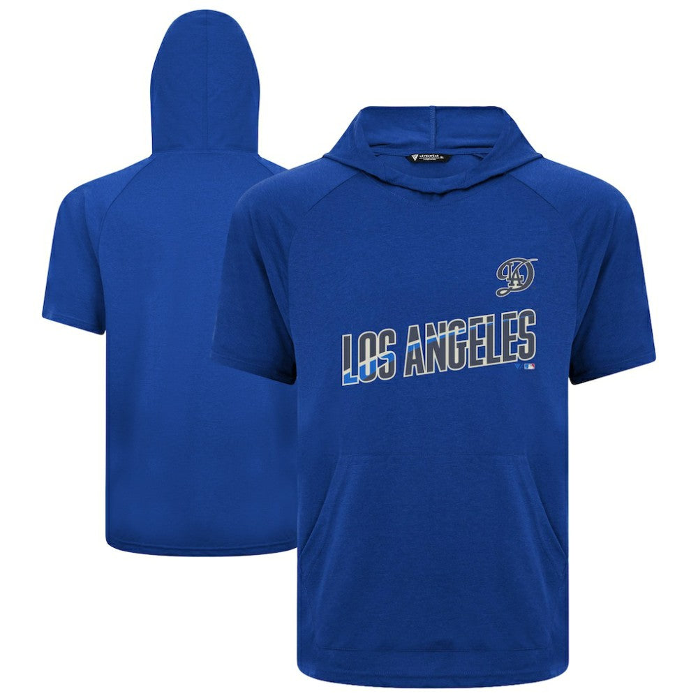 Los Angeles Dodgers Levelwear City Connect Phase Core Logo Pullover Hoodie T-Shirt Royal